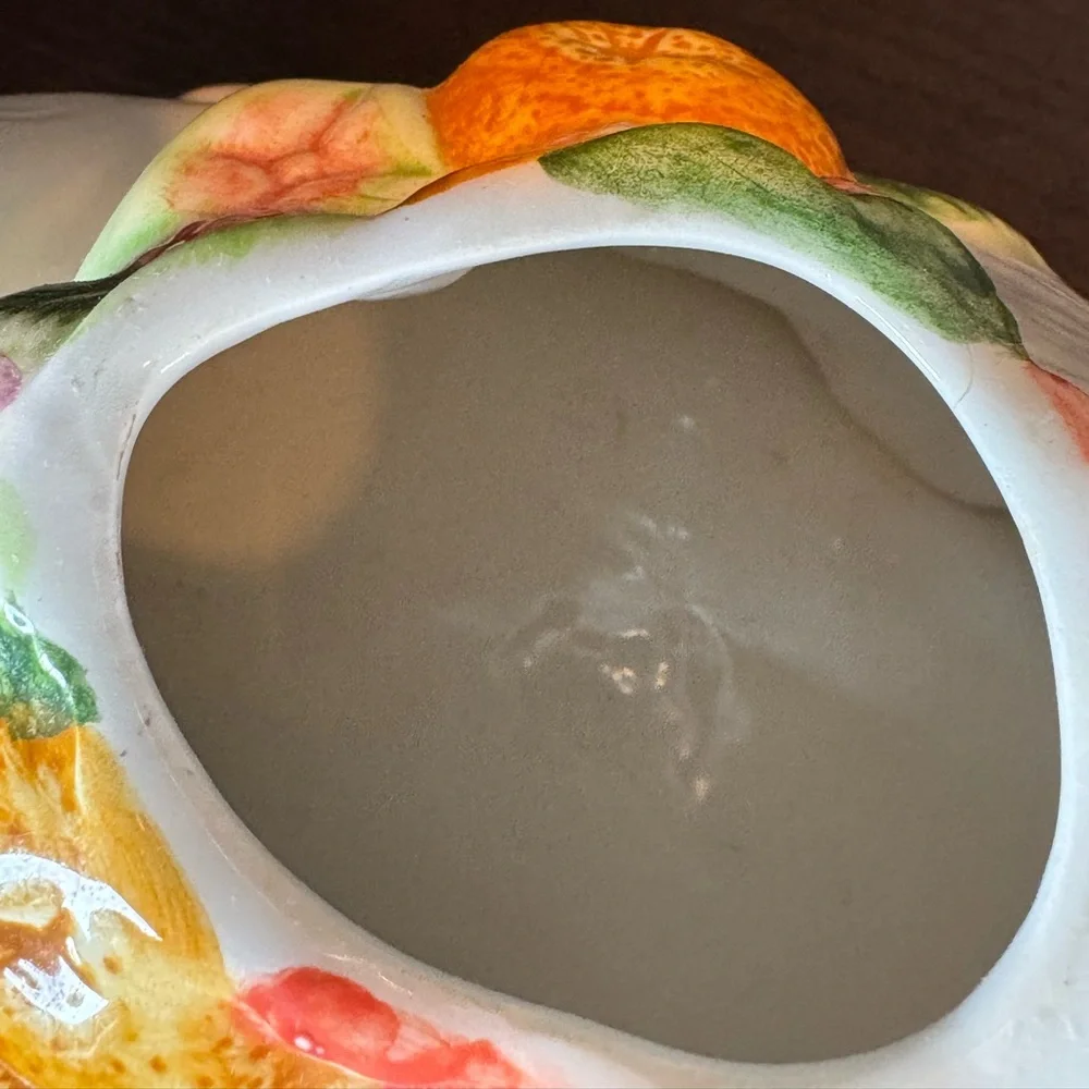 Vintage Colorful Swan Ceramic Teapot